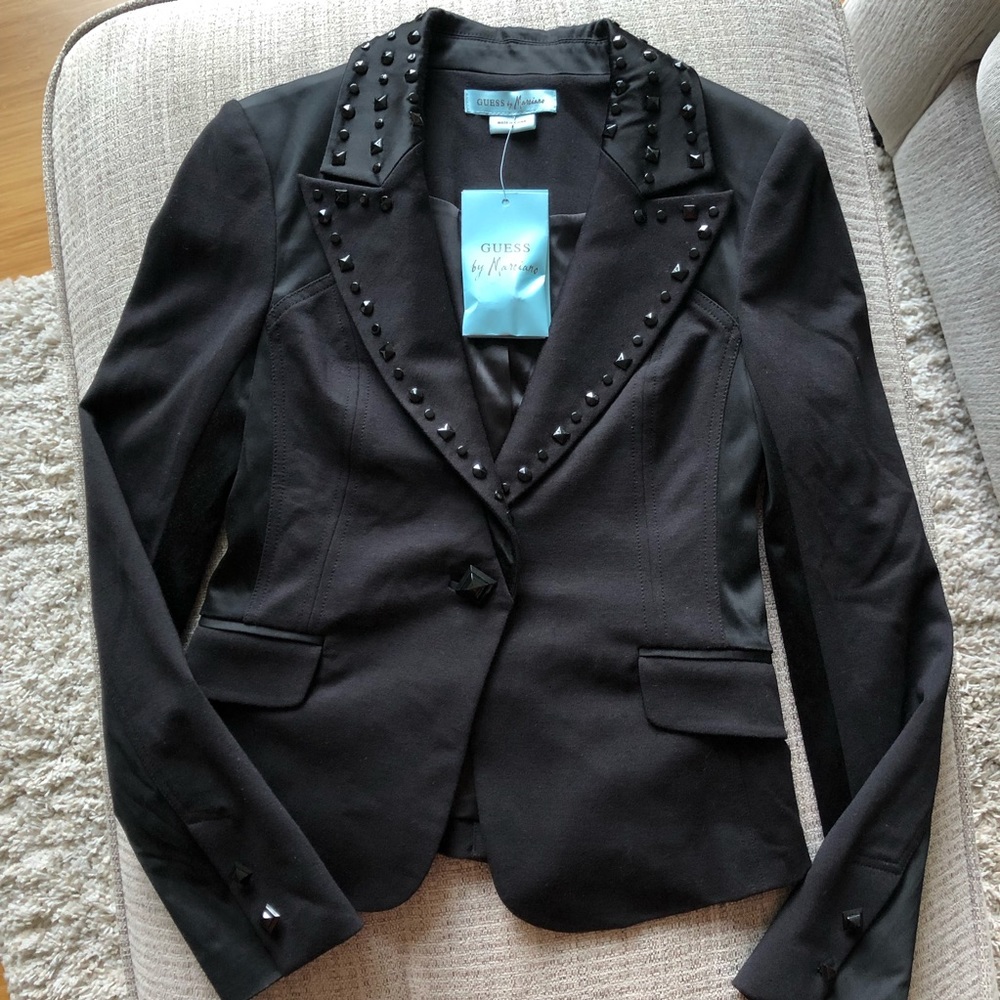 GUESS by Marciano black studded blazer